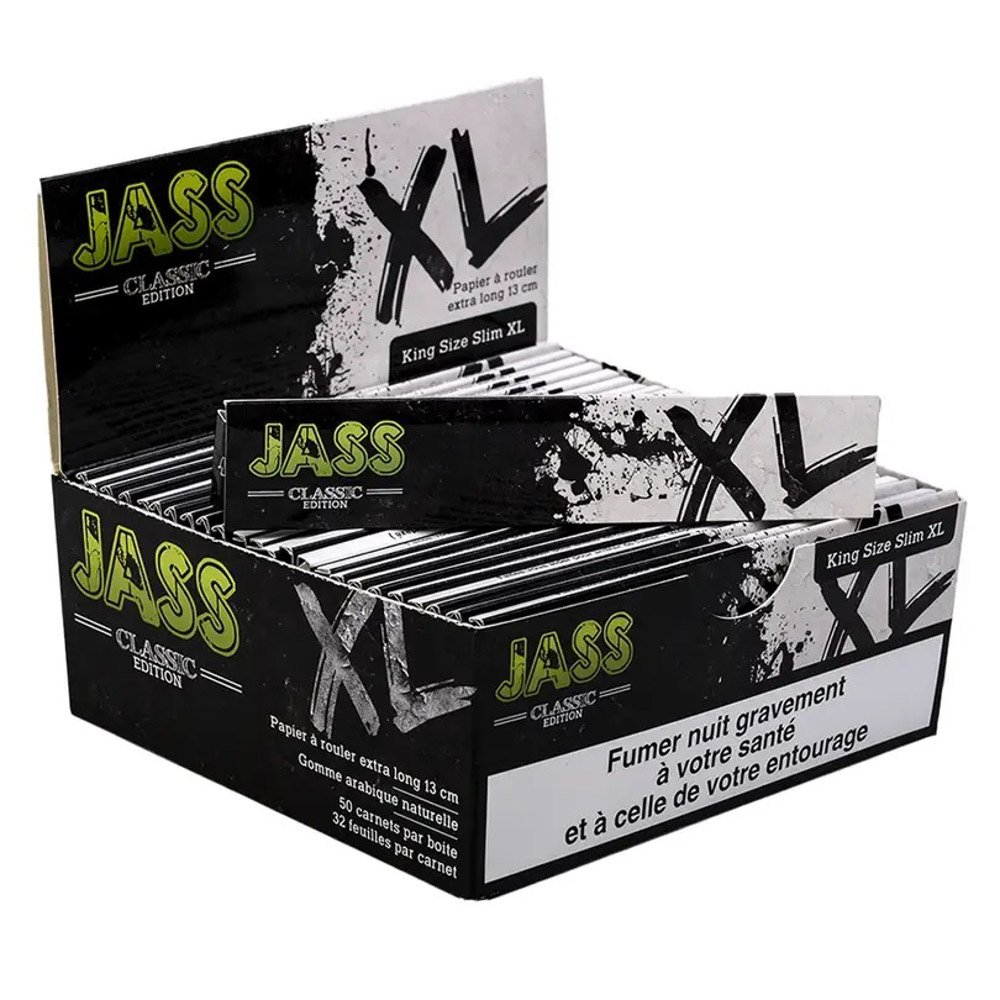 Feuilles JASS Classic XL – King Size Slim Boîte de 50 carnets