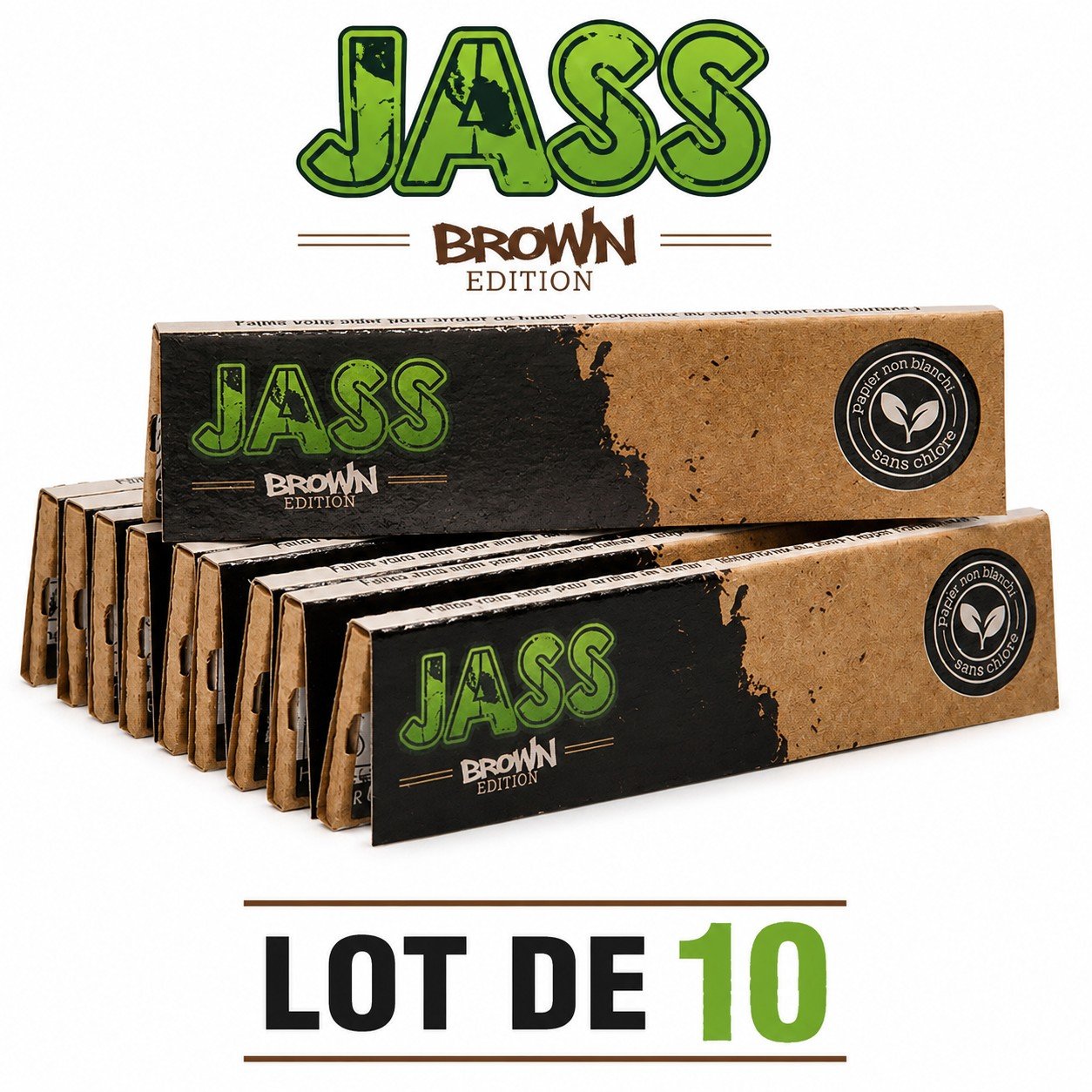 Feuilles à Rouler naturelles JASS Brown Edition Slim – Carnet de 33 feuilles – Image 4